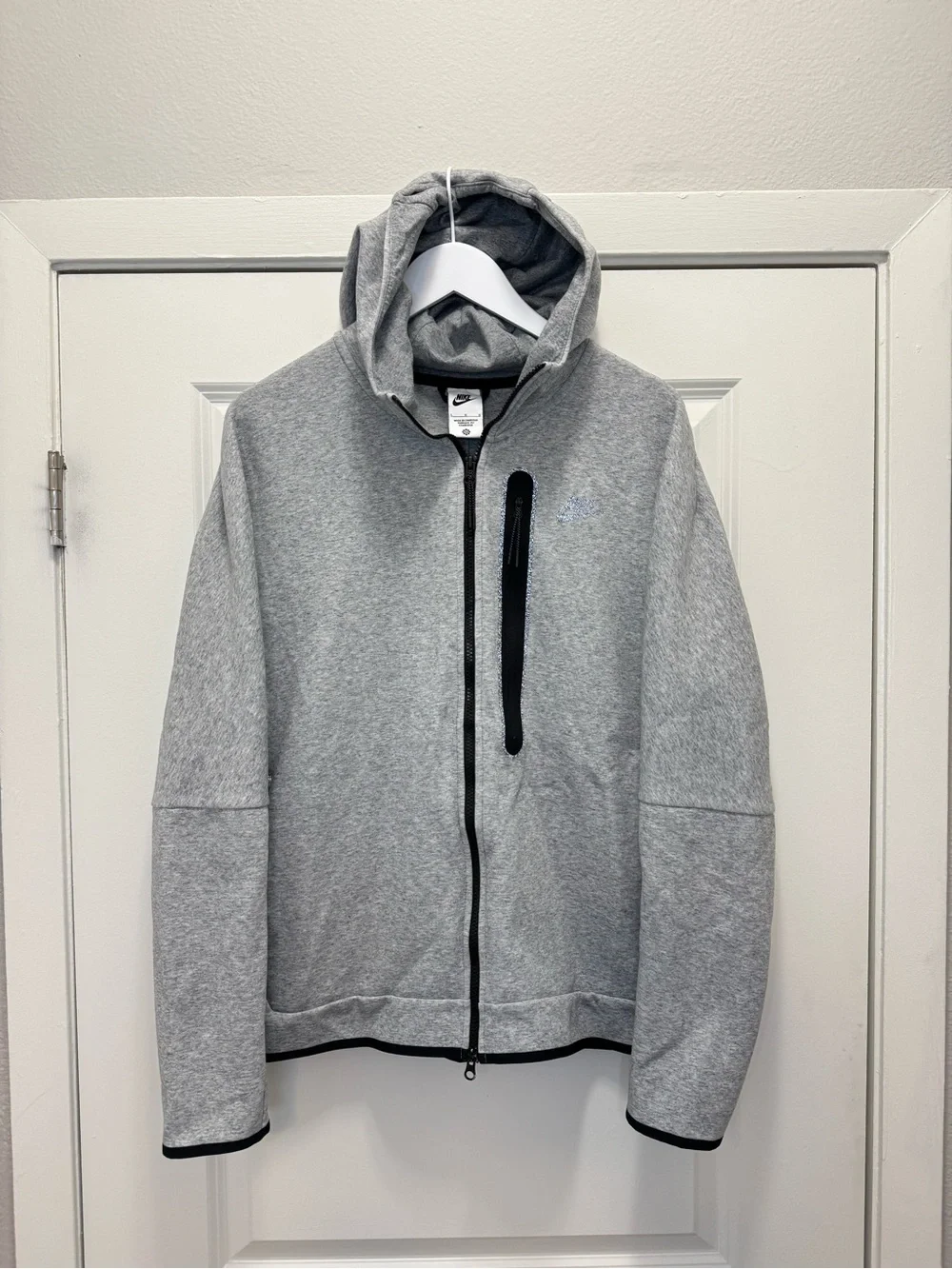 Nike Sportswear Tech Fleece Heather Grey Hoodie Jacket